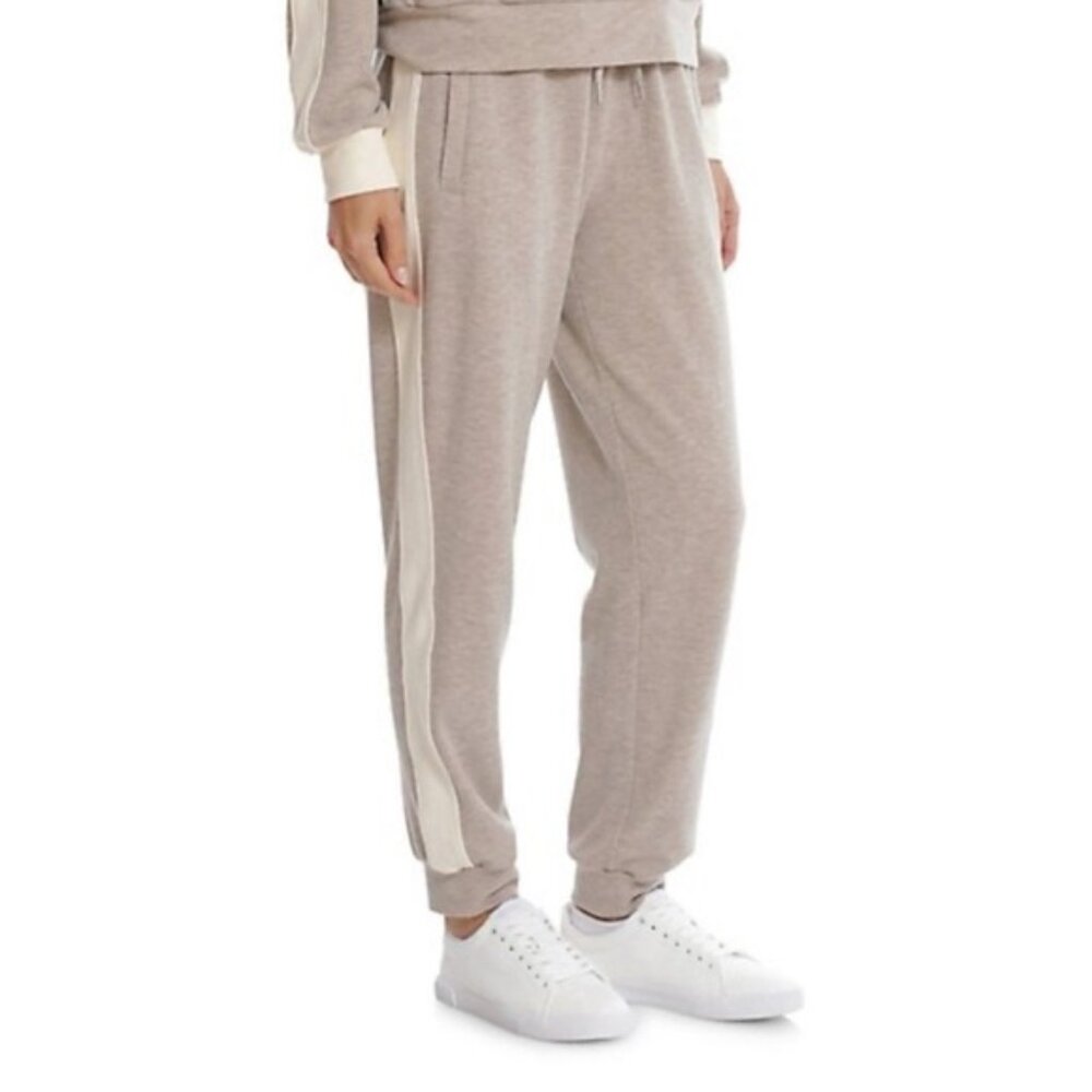 NWT Avec Les Filles Side Stripe Jersey-Knit Joggers